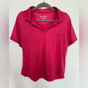 Tommy Bahama Women’s Pink IslandZone Sport Polo. Size Large